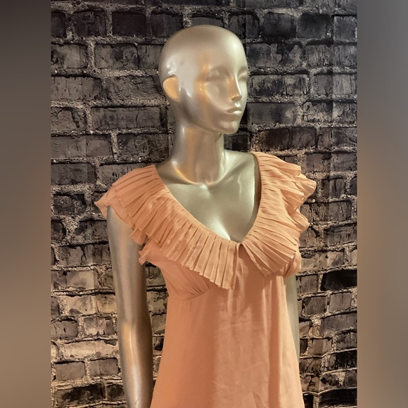 Nude Blush Ruffled Formal Dress - Picture 4 of 5